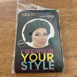 FIRSTLINE SLEEK I MAINTAIN YOUR STYLE  HAIR BONNET Emerald - New